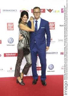 Gerit Kling mit Freund Wolfram Becker bei der 11. Verleihung der Goldenen Bild der Frau 2017 im Cruise Center Steinwerder. Hamburg, 21.10.2017