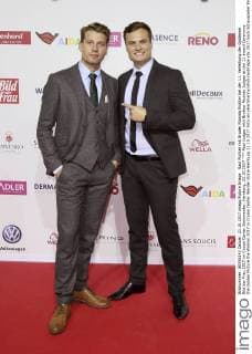 Raul Richter mit Bruder Ricardo Richter bei der 11. Verleihung der Goldenen Bild der Frau 2017 im Cruise Center Steinwerder. Hamburg, 21.10.2017