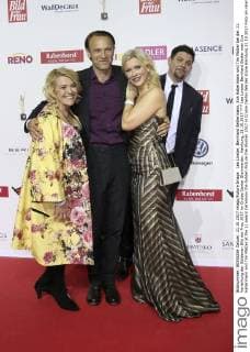 Lea Linster, Bernhard Bettermann, Eva Habermann und Tim Mälzer bei der 11. Verleihung der Goldenen Bild der Frau 2017 im Cruise Center Steinwerder. Hamburg, 21.10.2017