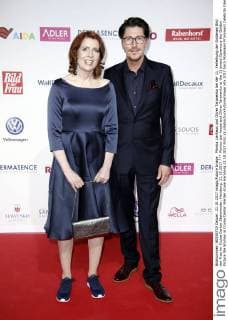 Monica Lierhaus und Oliver Taranenko bei der 11. Verleihung der Goldenen Bild der Frau im Cruise Center Steinwerder. Hamburg, 21.10.2017