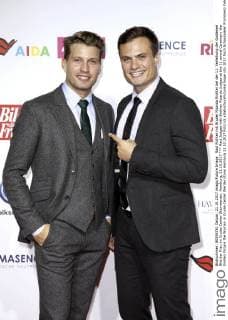 Raul Richter mit Bruder Ricardo Richter bei der 11. Verleihung der Goldenen Bild der Frau im Cruise Center Steinwerder. Hamburg, 21.10.2017
