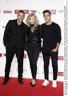 Mark Keller, Valerie Huber und Aaron Keller bei der 11. Verleihung der Goldenen Bild der Frau im Cruise Center Steinwerder. Hamburg, 21.10.2017