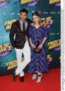 Hauptdarsteller Elyas M Barek (spielt den Lehrer Zeki Müller), Schauspielerin Jella Haase (Darstellerin der Kultrolle Chantal Ackermann) bei der Weltpremiere von Fack Ju Göhte 3 Muenchen, Deutschland, 22.10.2017, Kino, Weltpremiere, Fack Ju Göhte 3,