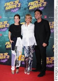 Lena Schömann (Produzentin), Uschi Glas und Bora Dagtekin (Regie) Weltpremiere Fack Ju Göhte 3 Mathäser Filmpalast Film, Kino, Fernsehen München 22. Oktober 2017