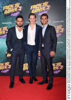 Aram Arami, Max von der Groeben und Lucas Reiber Weltpremiere Fack Ju Göhte 3 Mathäser Filmpalast Film, Kino, Fernsehen München 22. Oktober 2017