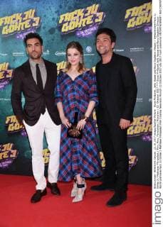 Elyas M«Barek, Jella Haase und Bora Dagtekin (Regie) Weltpremiere Fack Ju Göhte 3 Mathäser Filmpalast Film, Kino, Fernsehen München 22. Oktober 2017