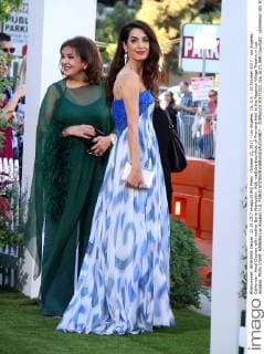 October 22, 2017 - Los Angeles, CA, U.S. - 22 October 2017 - Los Angeles, California - Amal Clooney with mother Baria Alamuddin. Ã¢â‚¬oeSuburbiconÃ¢â‚¬Â Premiere held at the Regency Village Theatre in Los Angeles. Photo Credit: AdMedia Los Angeles U.S. - ZUMAa123 20171022_zaa_a123_089 Copyright: xAdmediax