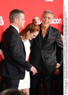 Matt Damon, Julianne Moore, George Clooney at the Premiere of Paramount Pictures Suburbicon held at the Regency Village Theater in Westwood, CA, October 22, 2017.  Copyright: xJosephxMartinezx 33462_075JM