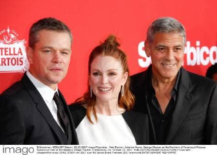 Matt Damon, Julianne Moore, George Clooney at the Premiere of Paramount Pictures Suburbicon held at the Regency Village Theater in Westwood, CA, October 22, 2017.  Copyright: xJosephxMartinezx 33462_076JM