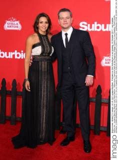 Premiere du film Suburbicon a Los Angeles. 22 October 2017 - Los Angeles, California - Luciana Barroso Damon and Matt Damon. Suburbicon Premiere held at the Regency Village Theatre in Los Angeles. Photo Credit: AdMedia 221694 AdMedia Starface 2017-10-22 CA Los Angeles Etats-Unis  Copyright: xAdMediax STAR_221694_063