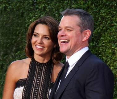 October 22, 2017 - Los Angeles, CA, U.S. - 22 October 2017 - Los Angeles, California - Luciana Barroso Damon and Matt Damon. Ã¢â‚¬oeSuburbiconÃ¢â‚¬Â Premiere held at the Regency Village Theatre in Los Angeles. Photo Credit: AdMedia Los Angeles U.S. - ZUMAa123 20171022_zaa_a123_336 Copyright: xAdmediax
