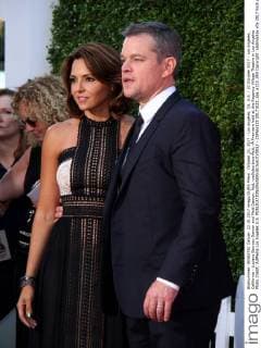 October 22, 2017 - Los Angeles, CA, U.S. - 22 October 2017 - Los Angeles, California - Luciana Barroso Damon and Matt Damon. Ã¢â‚¬oeSuburbiconÃ¢â‚¬Â Premiere held at the Regency Village Theatre in Los Angeles. Photo Credit: AdMedia Los Angeles U.S. - ZUMAa123 20171022_zaa_a123_340 Copyright: xAdmediax