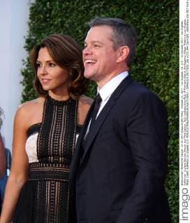 October 22, 2017 - Los Angeles, CA, U.S. - 22 October 2017 - Los Angeles, California - Luciana Barroso Damon and Matt Damon. Ã¢â‚¬oeSuburbiconÃ¢â‚¬Â Premiere held at the Regency Village Theatre in Los Angeles. Photo Credit: AdMedia Los Angeles U.S. - ZUMAa123 20171022_zaa_a123_344 Copyright: xAdmediax
