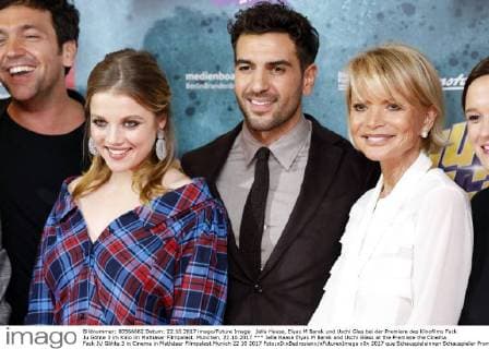 Jella Haase, Elyas M Barek und Uschi Glas bei der Premiere des Kinofilms Fack Ju Göhte 3 im Kino im Mathäser Filmpalast. München, 22.10.2017