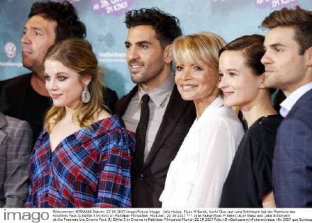 Jella Haase, Elyas M Barek, Uschi Glas und Lena Schömann bei der Premiere des Kinofilms Fack Ju Göhte 3 im Kino im Mathäser Filmpalast. München, 22.10.2017