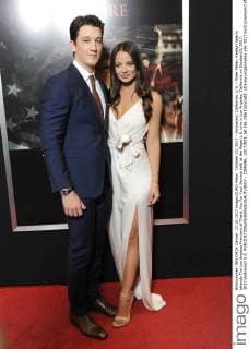 October 23, 2017 - Hollywood, California, U.S. - Miles Teller, Keleigh Sperry attends The Los Angeles Premiere of Thank You For Your Service held at the Regal L.A. Live in Los Angeles, California on October23, 2017. 2017 Hollywood U.S. - ZUMAl86_ 20171023_zaf_l86_056 Copyright: xDavexLongendykex