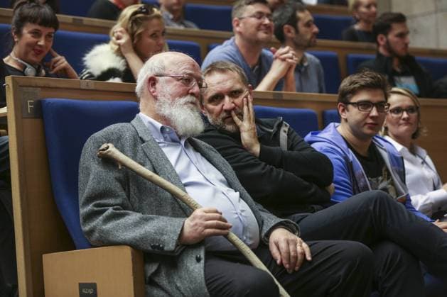 January 12, 2017 - Krakow, Poland - Daniel Dennett, an American philosopher, writer, and cognitive scientist gives a lecture From Bacteria to Bach & Back at Jagiellonian University in Krakow, Poland on 23 October, 2017. Krakow Poland  - ZUMAn230 20170112_zaa_n230_1299 Copyright: xBeataxZawrzelx