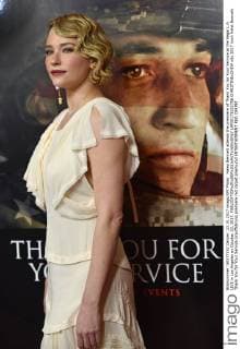 Haley Bennett attends the premiere of Thank You for Your Service at the Regal L.A. LIVE in Los Angeles on October 23, 2017.  LAP20171023706 CHRISTINExCHEW