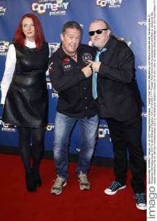 Torsten Toto Heim mit Begleitung und Markus Krebs bei der Verleihung des 21. Deutschen Comedypreises 2017 in den Brainpool Studios. Köln, 24.10.2017