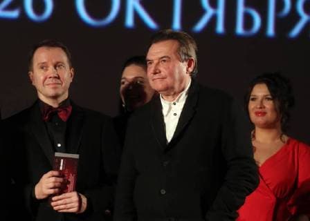 MOSCOW, RUSSIA - OCTOBER 24, 2017: Director Alexei Uchitel at the Moscow premiere of his historical drama film Matilda at the Karo 11 Oktyabr Cinema. Vyacheslav Prokofyev TASS  TS06666E
