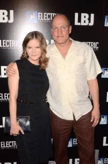 LOS ANGELES CA OCTOBER 24 Jennifer Jason Leigh and Woody Harrelson at the premiere of Electric Entertainment s LBJ at the Arclight Theatre on October 24 2017 in Los Angeles California Copyright: xDavidxEdwardsx