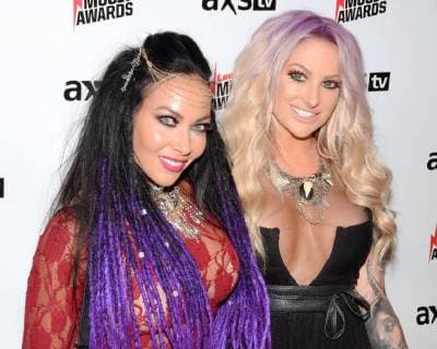 October 24, 2017 - Los Angeles, California, USA - HEIDI SHEPHERD and CARLA HARVEY attends the Loudwire Music Awards at The Novo by Microsoft. Los Angeles USA - ZUMAb173 20171024_zap_b173_047 Copyright: xBillyxBennightx