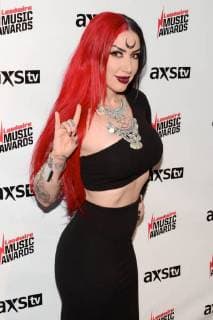 October 24, 2017 - Los Angeles, California, USA - ASHLEY COSTELLO of NEW YEARS DAY attends the Loudwire Music Awards at The Novo by Microsoft. Los Angeles USA - ZUMAb173 20171024_zap_b173_032 Copyright: xBillyxBennightx