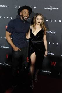 October 25, 2017 - Hollywood, California, U.S. - Stephen Twitch Boss, Allison Holker attends The Los Angeles Premiere of Jigsaw held at the Arclight Theater in Hollywood, California on October 25, 2017. 2017 Hollywood U.S. - ZUMAl86_ 20171025_zaf_l86_025 Copyright: xDavexLongendykex