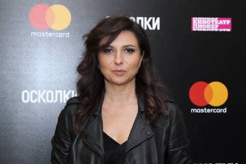 MOSCOW, RUSSIA - OCTOBER 25, 2017: Actress, film director Alisa Khazanova attends the Moscow premiere of her film Middleground at the Pioner Cinema. Artyom Geodakyan TASS  TS0668F3