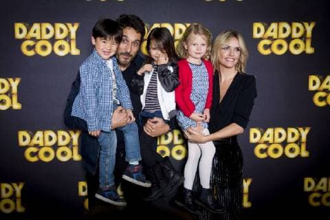 Vincent Elbaz Laurence Arne et Les Enfants du Films Maxence Chanfong Dubois Sarah Le Huu Nho Juliette Pivolot CELEBRITES Avant Premiere de Daddy Cool Paris 26 10 2017 JBAutissier Panoramic 