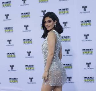 The Canadian with Mexican ancestry actress, presenter, model and queen of beauty Emeraude Toubia pose as she arrives at the 2017 Latin American Music Awards in Hollywood, California, USA, 26 October 2017. Latin American Awards 2017 !ACHTUNG: NUR REDAKTIONELLE NUTZUNG!  Copyright: xSaalikxKhanx YCP01 20171027-636446817277907040