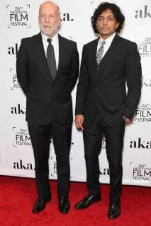 PHILADELPHIA PA OCTOBER 26 Bruce Willis receives the 2nd annual Luminere Award from M Night Shyamalan at the 26th Philadelphia Film Festival at AKA Washington Square in Philadelphia Pa on October 26 2017 Copyright: xStarxShooterx