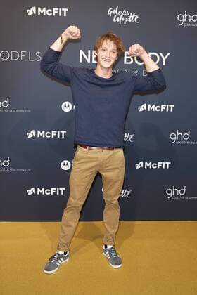 Moritz Hans (Ninja-Warrior-Sieger) - Verleihung des McFit NEW BODY Award in Berlin am 26.10.2017. McFit NEW BODY Award