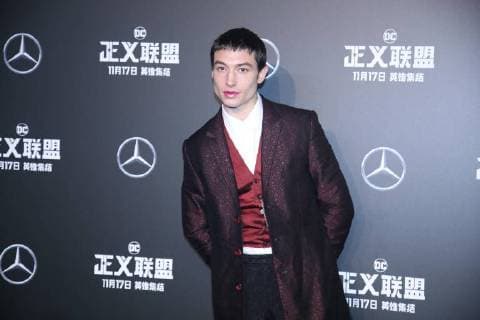 BEIJING, CHINA - OCTOBER 26: Actor Ezra Miller attends Justice League premiere at 798 Art Zone on October 26, 2017 in Beijing, China.  Copyright: xVCGx CFP111130869951