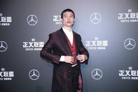 BEIJING, CHINA - OCTOBER 26: Actor Ezra Miller attends Justice League premiere at 798 Art Zone on October 26, 2017 in Beijing, China.  Copyright: xVCGx CFP111130869952