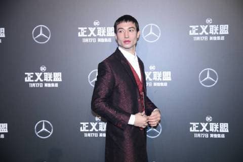 BEIJING, CHINA - OCTOBER 26: Actor Ezra Miller attends Justice League premiere at 798 Art Zone on October 26, 2017 in Beijing, China.  Copyright: xVCGx CFP111130869953