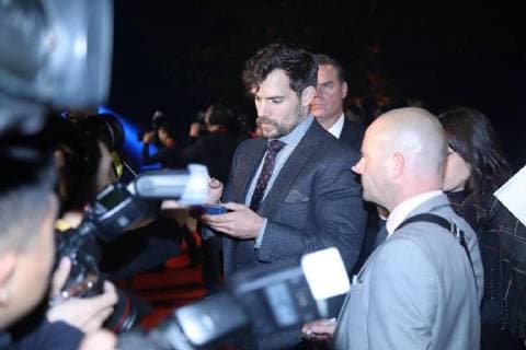 BEIJING, CHINA - OCTOBER 26: Actor Henry Cavill attends Justice League premiere at 798 Art Zone on October 26, 2017 in Beijing, China.  Copyright: xVCGx CFP111130869955