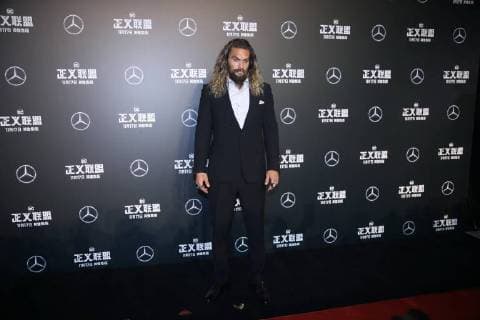 BEIJING, CHINA - OCTOBER 26: Actor Jason Momoa attends Justice League premiere at 798 Art Zone on October 26, 2017 in Beijing, China.  Copyright: xVCGx CFP111130869966