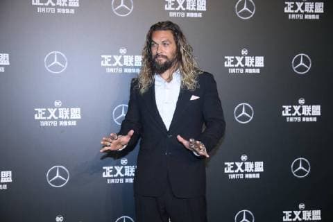 BEIJING, CHINA - OCTOBER 26: Actor Jason Momoa attends Justice League premiere at 798 Art Zone on October 26, 2017 in Beijing, China.  Copyright: xVCGx CFP111130869968