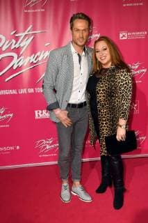 Das Model Nico Schwanz und Schauspielerin Rebecca Siemoneit-Barum kommt am 26.10.2017 in Köln zur Deutschlandpremiere des Musical Dirty Dancing.