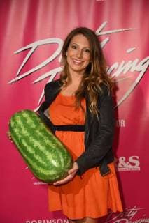 Moderatorin Mara Bergmann kommt am 26.10.2017 in Köln zur Deutschlandpremiere des Musical Dirty Dancing.