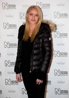English reality TV star Daisy Robins attending London s Natural History Museum ice rink launch. OCTOBER 27th 2017  DFLx172516
