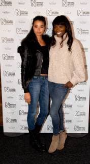 English TV chef Lorainne Pascale and daughter attending London s Natural History Museum ice rink launch. OCTOBER 27th 2017  DFLx172516