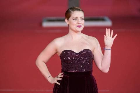 Rome: Red Carpet of movie Stronger Italian singer Noemi during the red carpet of the movie Stronger with US actor Jake Gyllenhaal during the third day of the Rome Film Fest Rome Italy Auditorium Parco della Musica  MatteoxNardone