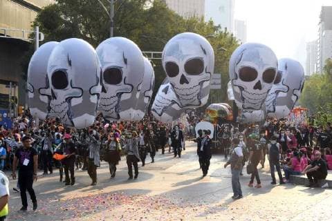 October 28 2017 EUM20171028NAC53 JPG CIUDAD DE MEXICO TraditionsTradiciones Dia de Muertos Aspectos del Desfile del Dia de Muertos 28 de octubre de 2017 Foto Agencia EL UNIVERSALAlonso RomeroJMA  - ZUMAu78_ 20171028_zaf_u78_175 Copyright: xElxUniversalx