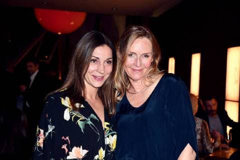 Schauspieler Carolin Fink und Ulrike C. Tscharre , l-r, am 28.10.2017 in Köln bei der Verleihung von Auszeichnungen an Fernsehschaffende aller creativen Gewerke durch die Deutsche Akademie für Fernsehen - DAFF - . Zum 5. mal werden hier herausragende Leistungen bei der Herstellung deutscher Fernsehprogramme gewürdigt.