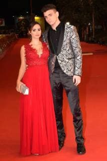 Rome Cinema Fest 2017. Rome Film Festival. Red Carpet film Take the Big . Pictured: Antony Di Francesco and Cristina Spagnuolo You tuber  Copyright: xMaurizioxD Avanzox xIPAx xMaurizioxDxAvanzox