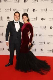 Hamburg Ksenija Sidorova Instrumentalistin Akkordeon mit Jose Luis Arizaga Lobeto Echo Klassik 2017 Verleihung in der Elbphilharmonie in Hamburg am 29.10.2017