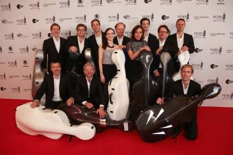 Themen der Woche Bilder des Tages Hamburg Die 12 Cellisten der Berliner Philharmoniker Echo Klassik 2017 Verleihung in der Elbphilharmonie in Hamburg am 29.10.2017