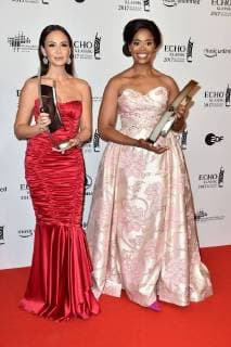 Die beiden Preisträgerinnen Aida Garifullina und Pretty Yende bei der Verleihung vom Echo Klassik am 29.10.2017 in Hamburg Echo Klassik 2017 in Hamburg